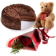 Chocolate, Teddy and Rose