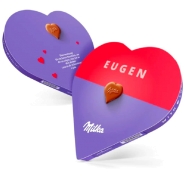 Milka Heart Personalised Chocolate