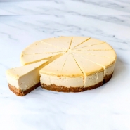 Baked New York Vanilla Cheesecake