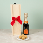 Prosecco & Truffles Wooden Gift Case