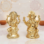 Metallic Lakshmi Ganesha