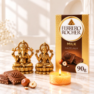 Diwali Laxmi Ganesh with Ferrero Chocolate & Tealight