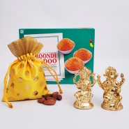 Lakshmi-Ganesha with Boondi and Nuts