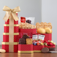 Brownie, Candy and Cake Gift Tower