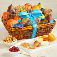 Happy Birthday Fruit and Sweets Basket