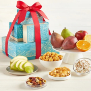 Succulent Fruit and Snacks Tower