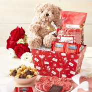 My Valentine Bear and Sweets Basket