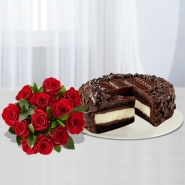 Chocolate Cheesecake and Roses
