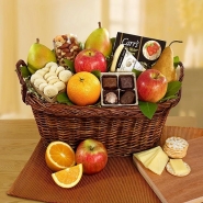 Vintage Gourmet Fruit & Cheese Gift Basket