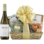 Chardonnay and Cheese Gift Basket