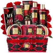 Exotic Rose Spa Gift Basket