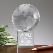 World Class Boss Personalized Globe