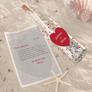 Love Is In The Air Personalized Letter In A Bottle