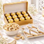 Ferrero Rocher, Kaju Katli & Premium Cashews Diwali Gift Hamper