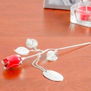 Silver Plated Rose