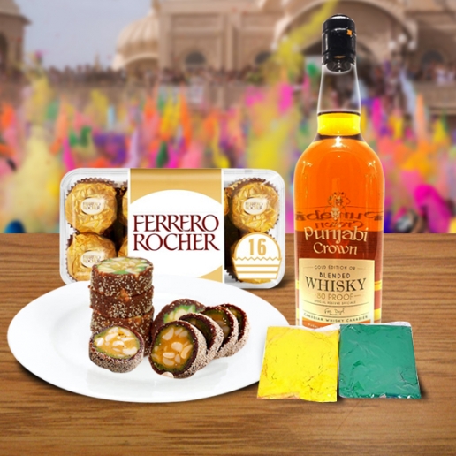 Holi Wishes with Whisky