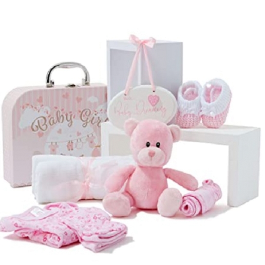 New Baby Pink Shower Gift Hamper