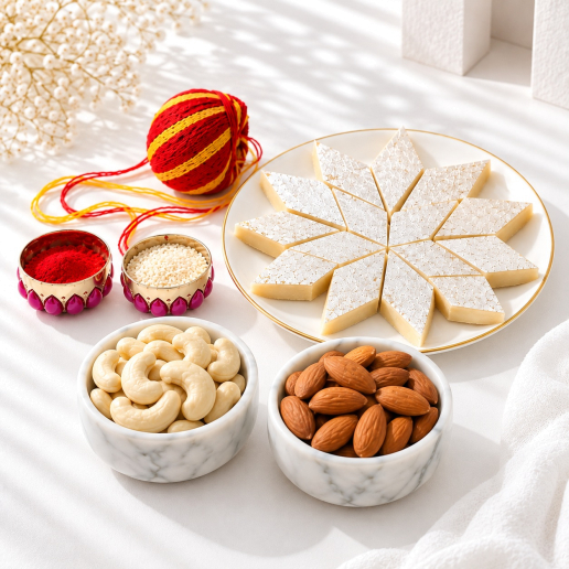Kaju Katli & Dry Fruits Gift Combo for Bhai Dooj