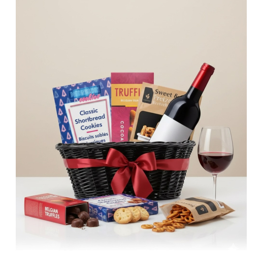 Classic Red Wine Basket