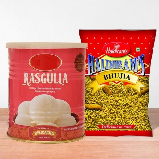 Rasgulla and Bhujia