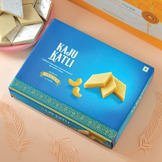 Traditional Kaju Katli Sweets Gift Box