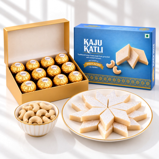 Grand Cashew Chocolate & Kaju Katli Combo