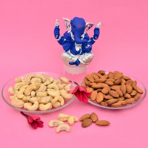 Blue Ganesha & Dry Fruits Combo
