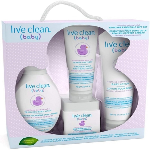 Live Clean Baby Skincare Essentials Gift Set