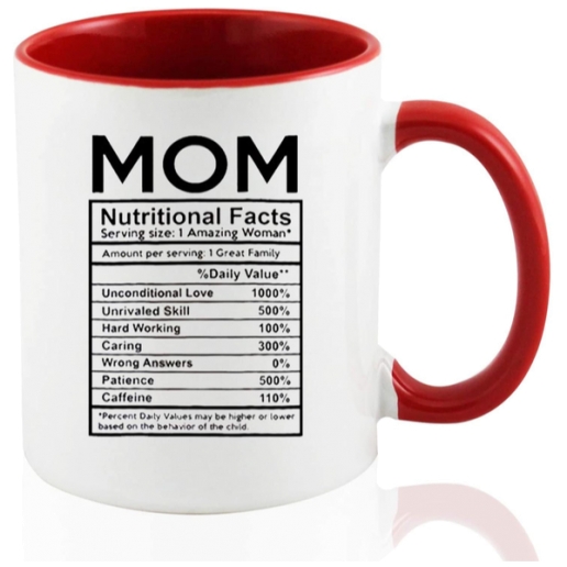 Mom Nutrition Facts Mug