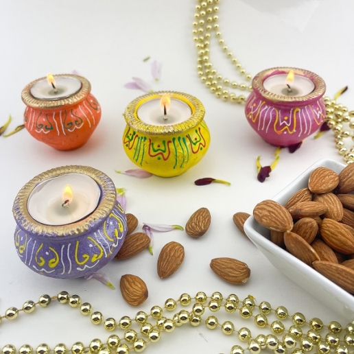 Matki Diya & Healthy Almonds