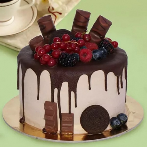 Candy Topped Choco Cake