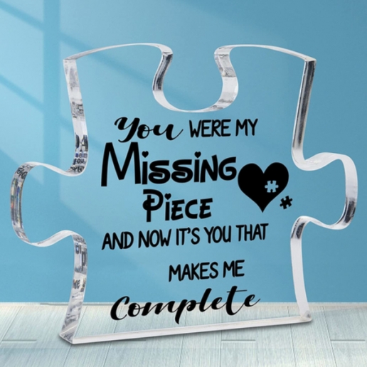 Romantic Puzzle Acrylic Plaque Gifts