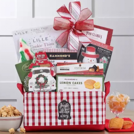 Holiday Chocolate and Snack Gift Basket