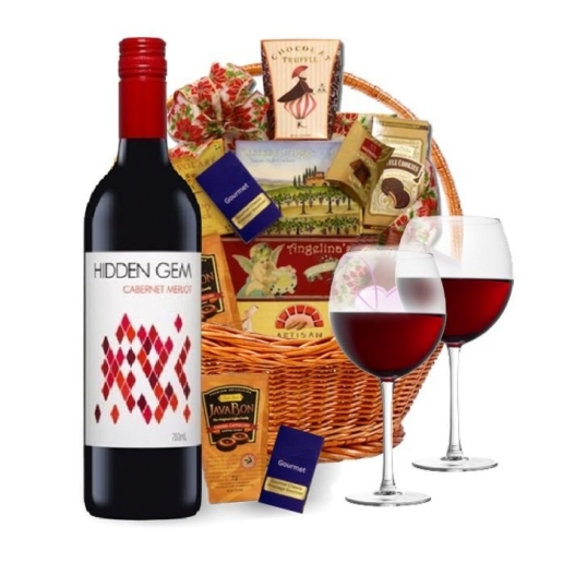 Classic Red Wine Basket