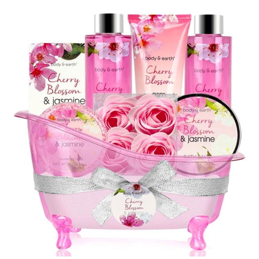Cherry Blossom & Jasmine Fragrance Bath Spa Gift Set