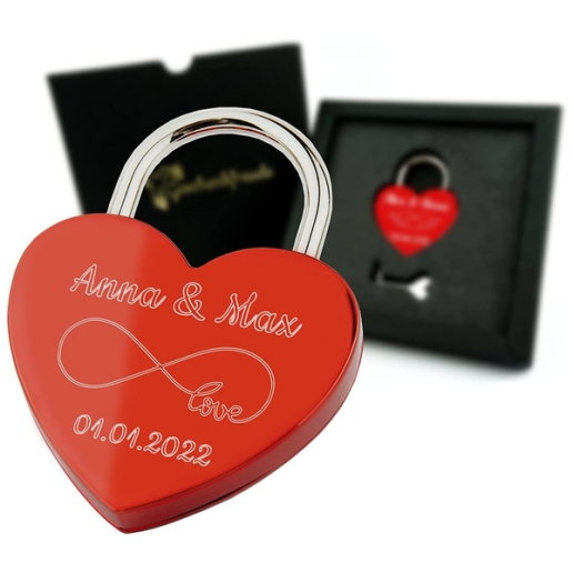 Love Lock with Engraving