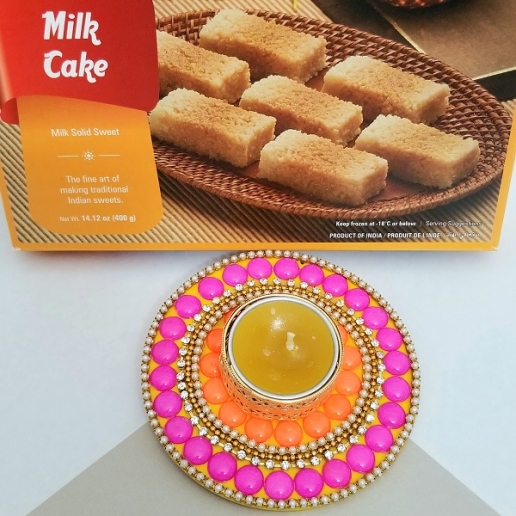 Diwali Diya & Milk Cake