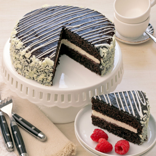 White & Chocolate Mousse Cake