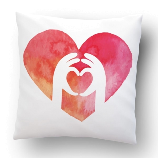 Hands Heart Cushion