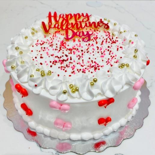 Hearts Valentines Cake