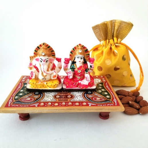 Laxmi Ganesha with Dry Fruits
