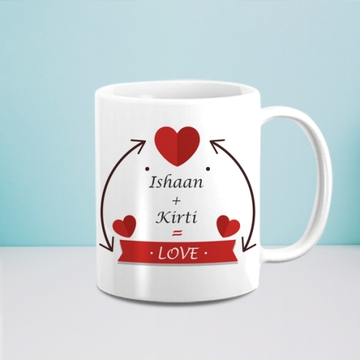 Personalized Valentines Day Coffee Mug