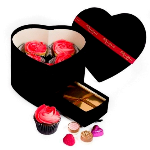 Red Rose Cupcake and Chocolate