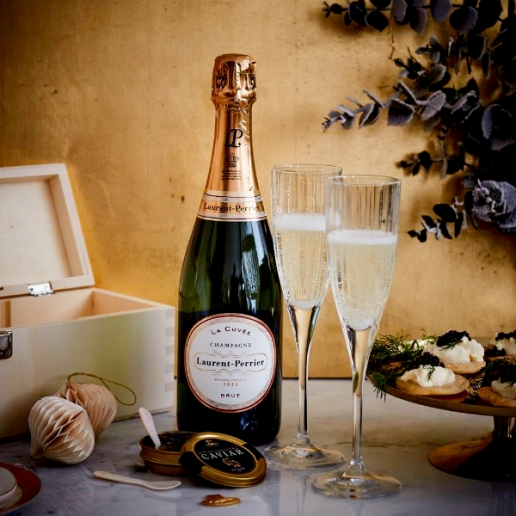 Laurent Perrier La Cuvee Brut with Gold Gift Box