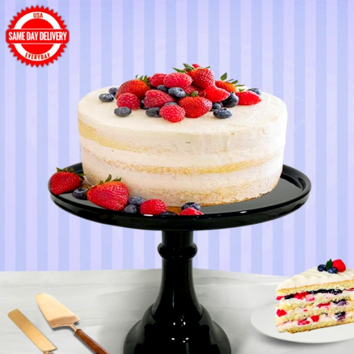 Mixed Berry Delight Cake