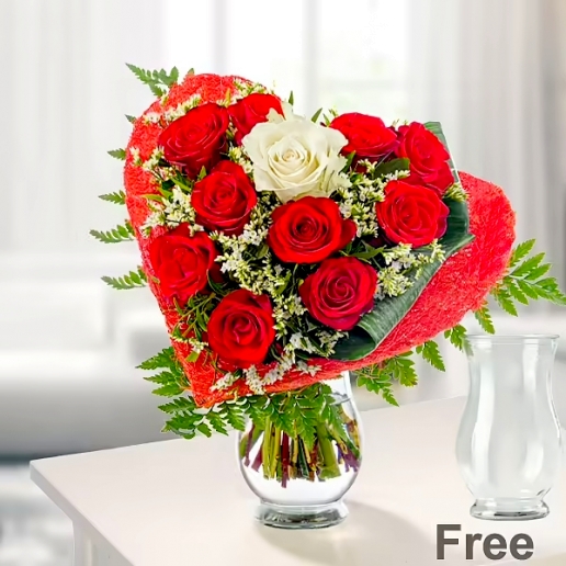Romantic Rose with vase