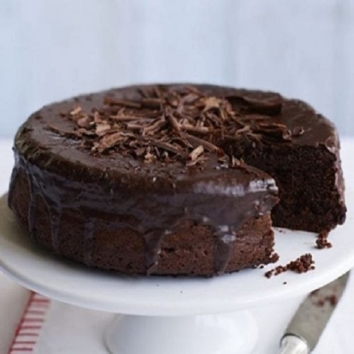 Triple Dark Chocolate Eggless Vegan Cake