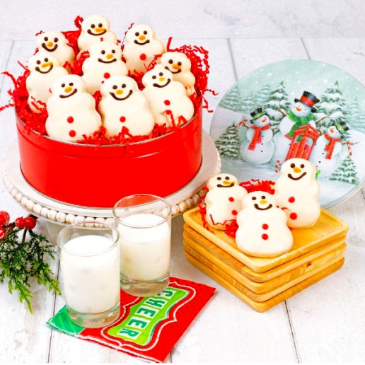 Snowman Cookie Tin