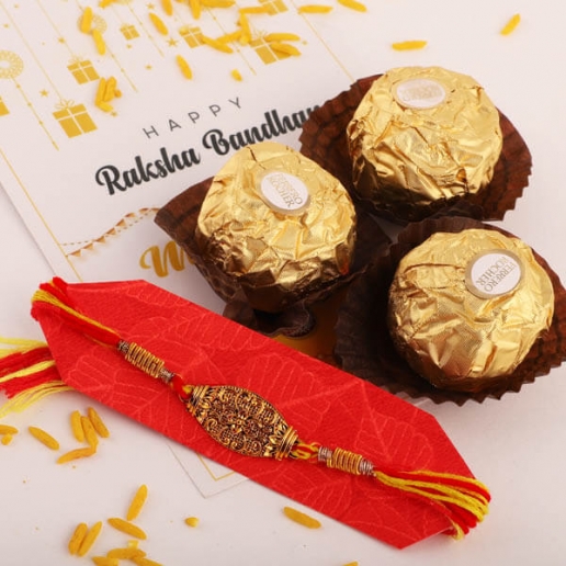 One Rakhi and Ferrero Rocher