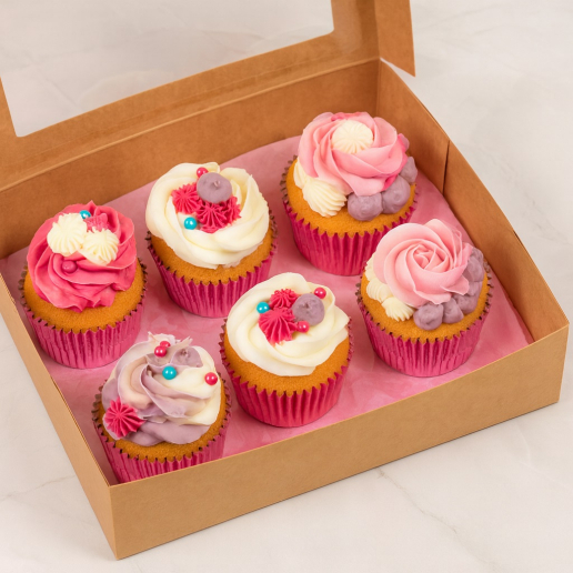 Boutique Fuchsia Cupcakes